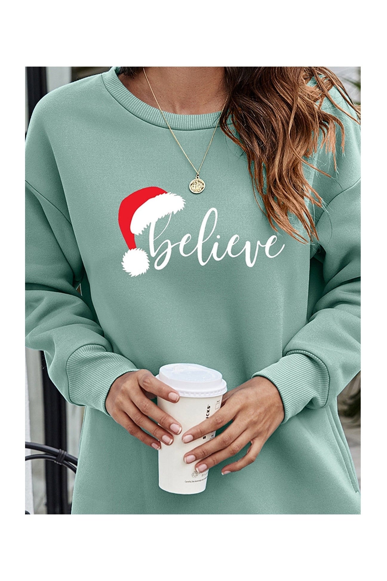 BELIEVE Graphic Tunic Sweatshirt NicholesGifts