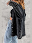 Button Up Pocketed Raw Hem Denim Jacket nicholesgifts