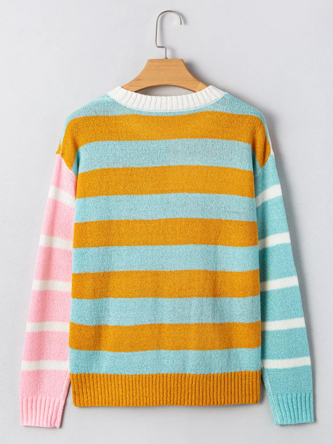 Color Block Striped Sweater