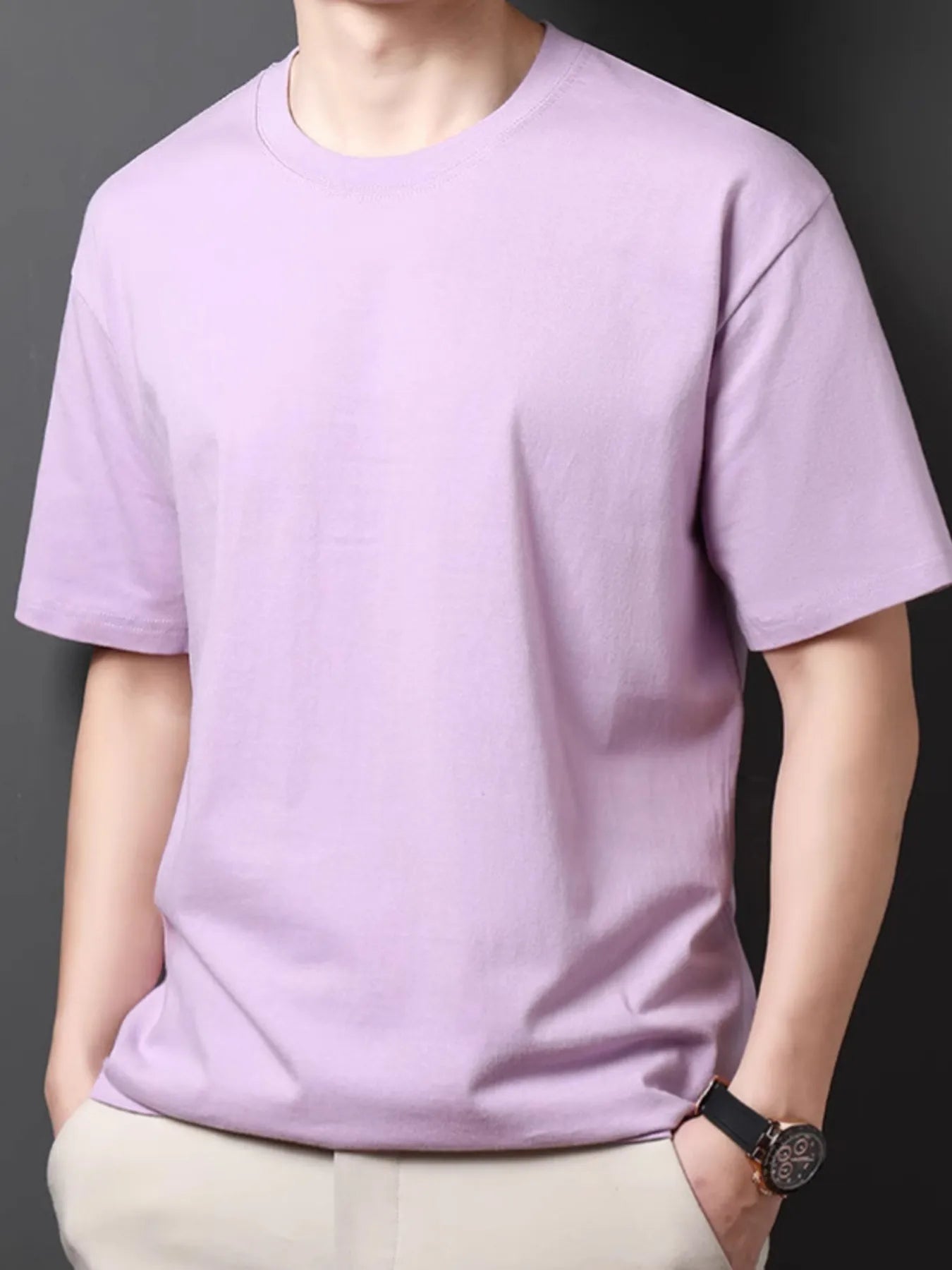 Men's Full Size Round Neck Half Sleeve T-Shirt Plus Size NicholesGifts