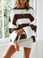 Round Neck Long Sleeve Sweater Trendsi