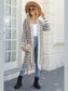 Women Open Front Fringe Hem Cardigan Sweater nicholesgifts