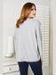 Women Double Take Seam Detail Round Neck Long Sleeve Top nicholesgifts
