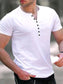 Men's Button Detail Short Sleeve Top nicholesgifts