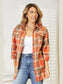 Mandy Plaid Dropped Shoulder Shirt nicholesgifts