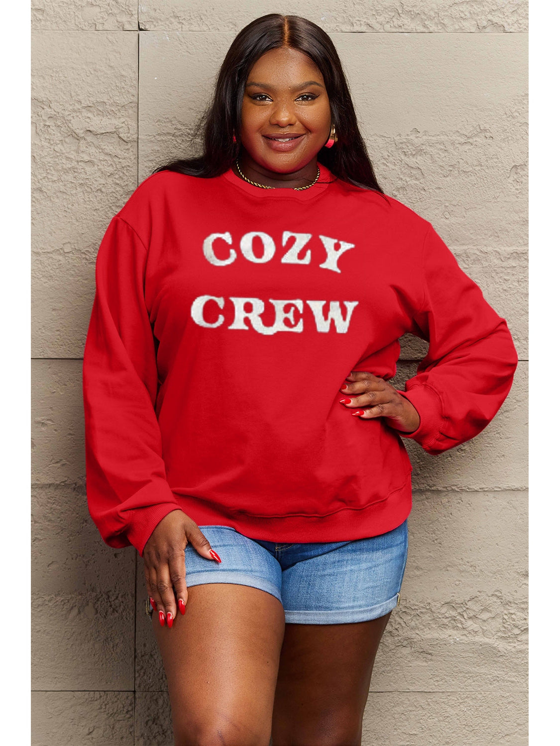 Simply Love Full Size COZY GREW Graphic Sweatshirt nicholesgifts