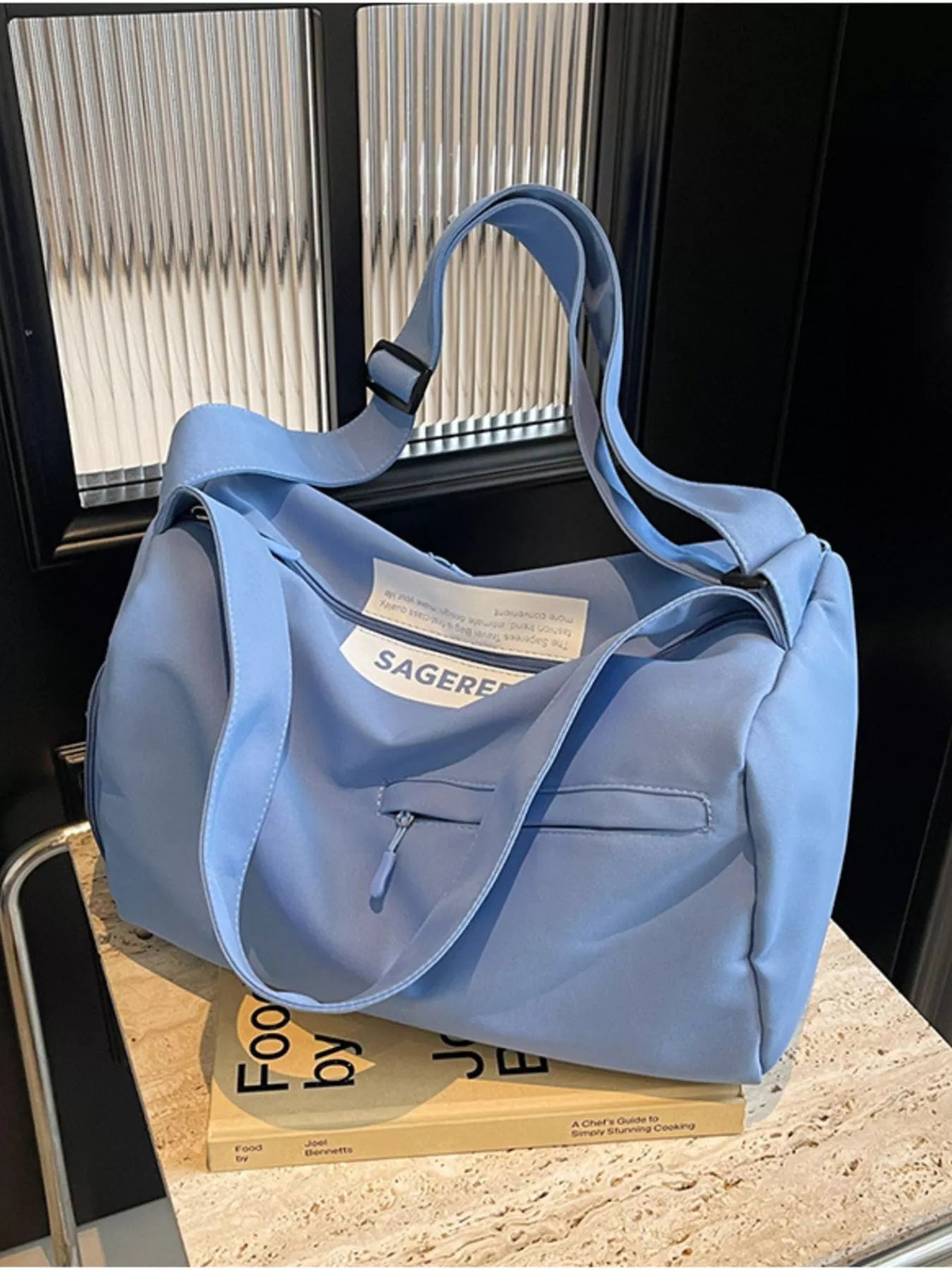 Lightweight Duffel Travel Bag with Adjustable Strap nicholesgifts