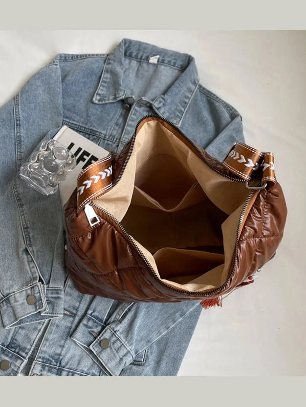 Quilted Nylon Travel Bag Trendsi