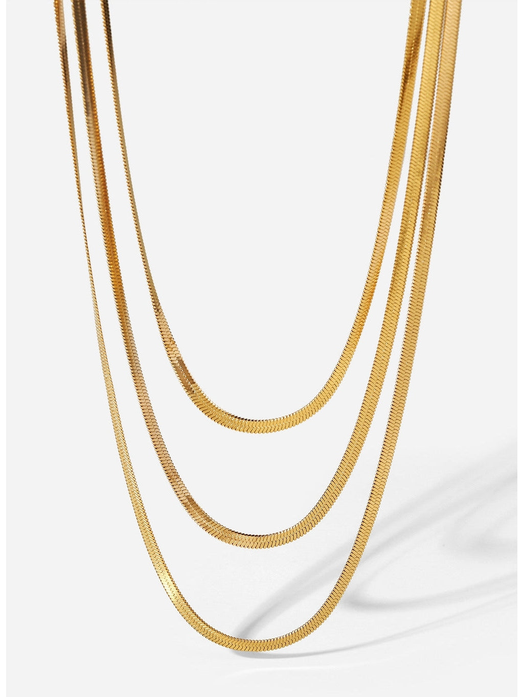 Triple-Layered Snake Chain Necklace nicholesgifts