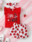 Baby and Toddler Girls Headband, Round Neck Ruffle Sleeve Top and Pants Set nicholesgifts