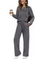 Full Size Long Sleeve Round Neck Top and Pants Set Plus Size nicholesgifts
