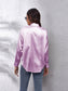 Collared Neck Buttoned Long Sleeve Shirt nicholesgifts