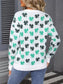 Lucky Clover Crew Neck Sweater nicholesgifts
