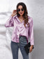 Button Up Collared Neck Long Sleeve Shirt nicholesgifts