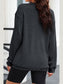 Women Sequin Candy Cane Round Neck Christmas Sweatshirt nicholesgifts