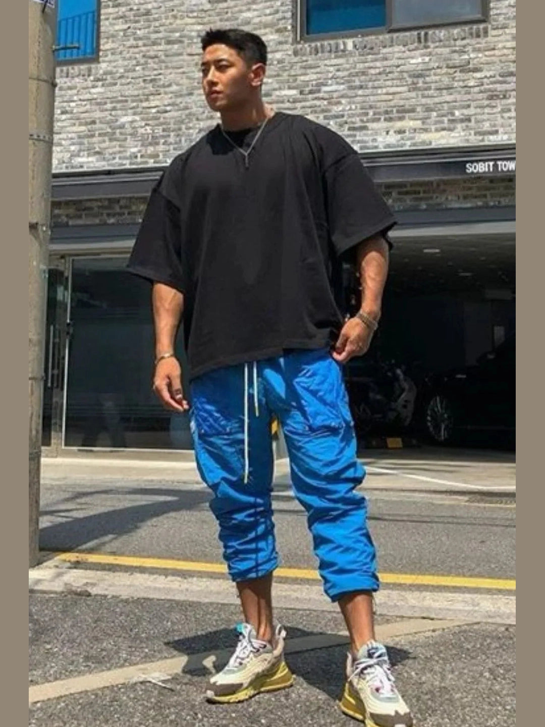 Men's Plus Size Round Neck Half Sleeve T-Shirt Trendsi