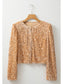 Sequin Open Front Long Sleeve Jacket nicholesgifts