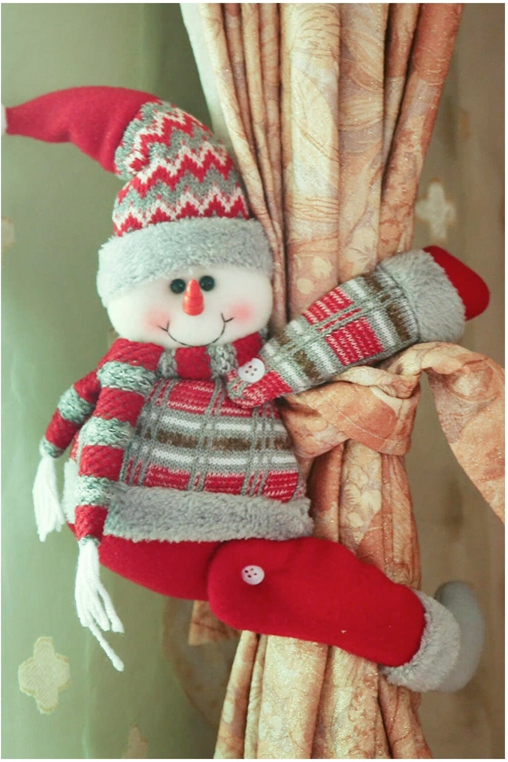 3-Pack Christmas Santa Curtain Tieback nicholesgifts