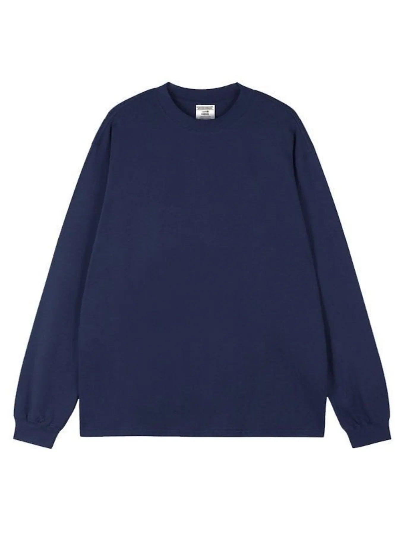 Men's Plus Size Round Neck Long Sleeve T-Shirt Trendsi