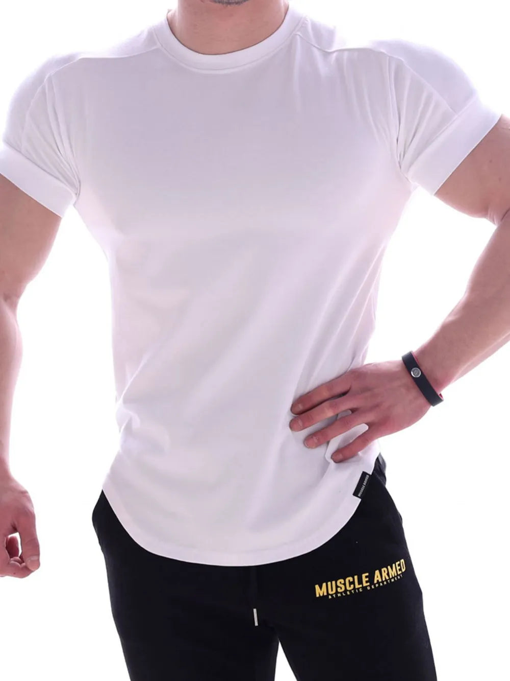 Men's Round Neck Short Sleeve T-Shirt Trendsi