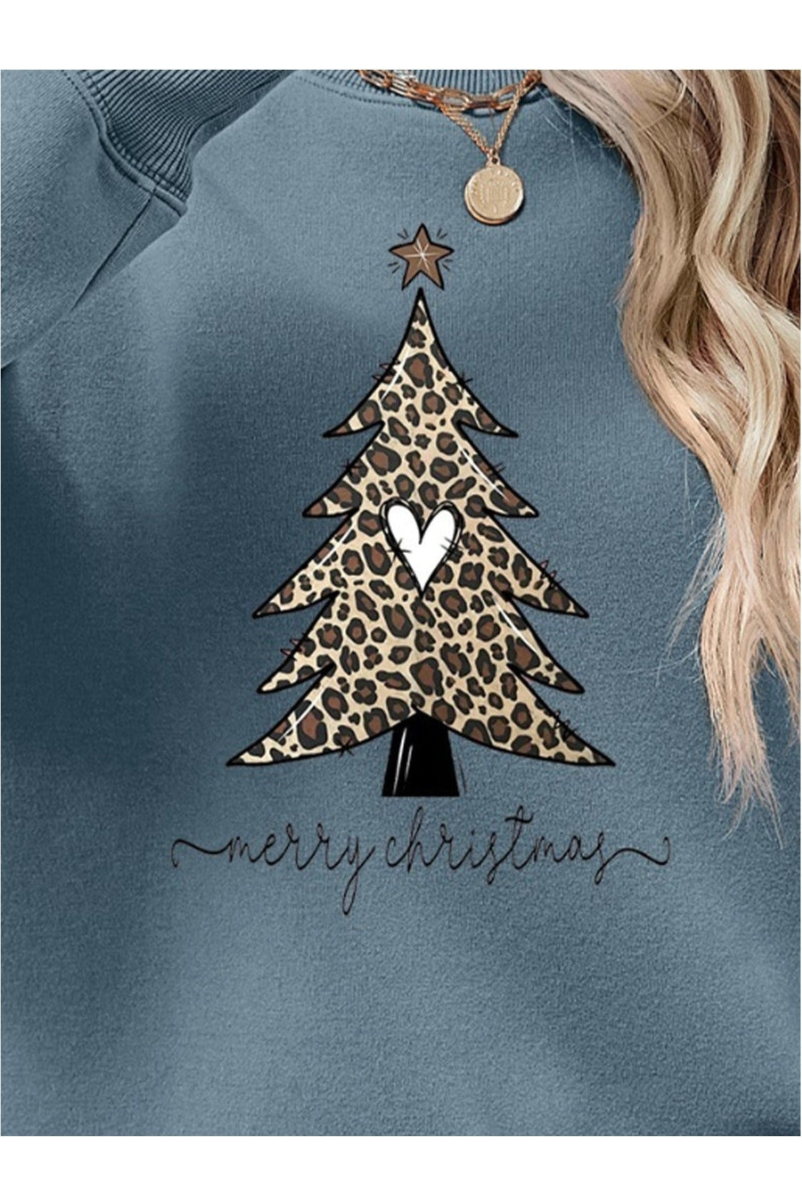 Christmas Tree Graphic Long Sleeve Sweatshirt nicholesgifts