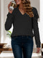 V-Neck Puff Sleeve Top nicholesgifts