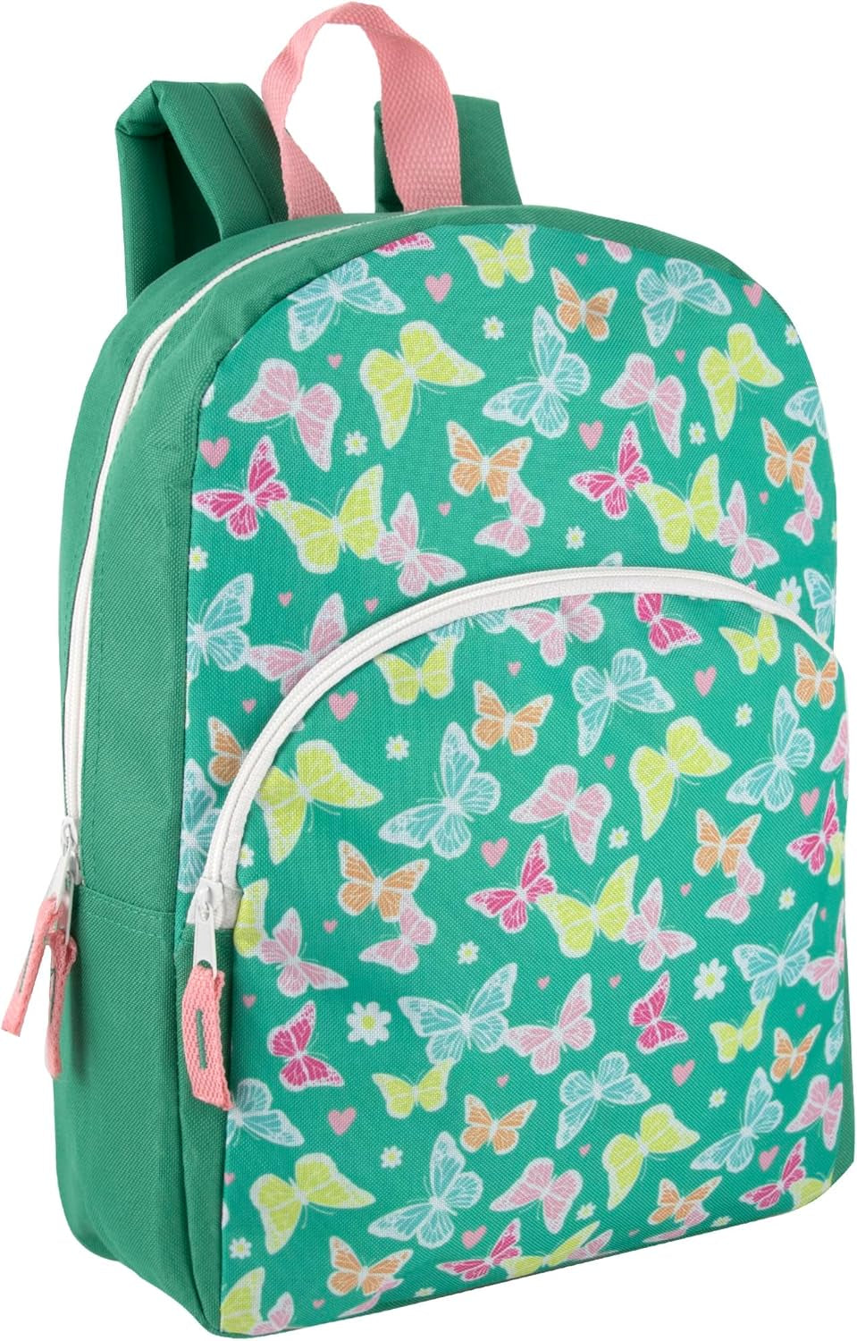 15 Inch Kids Backpacks for Boys & Girls | Preschool, Kindergarten, Elementary School Backpacks with Adjustable, Padded Straps (Happy Hearts)