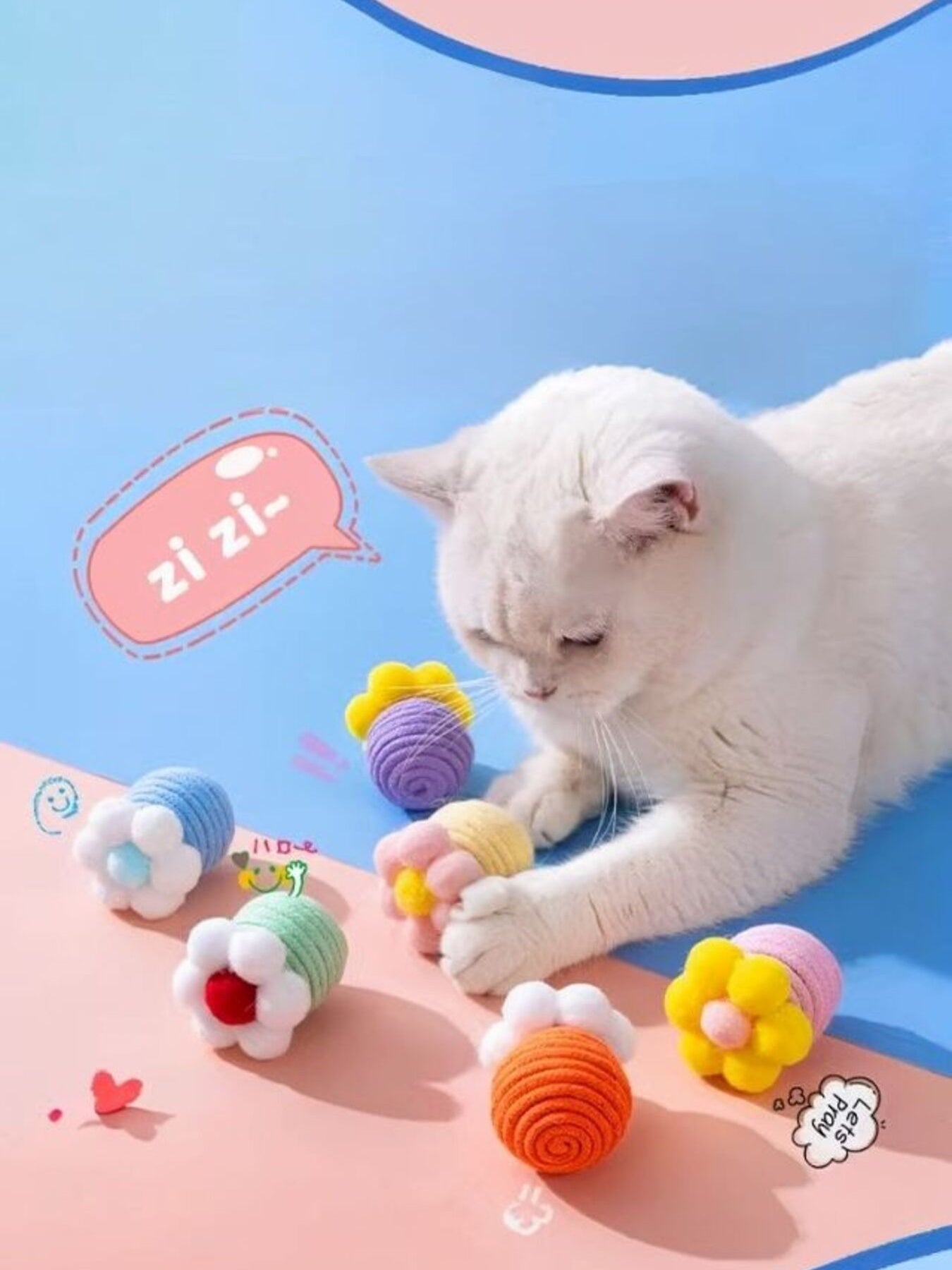 Interactive Flower Design Squeaky Pet Sound Toy nicholesgifts