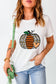Pumpkin Graphic Round Neck Short Sleeve T-Shirt nicholesgifts