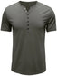 Men's Classic Henley Short Sleeve Polo Shirt nicholesgifts