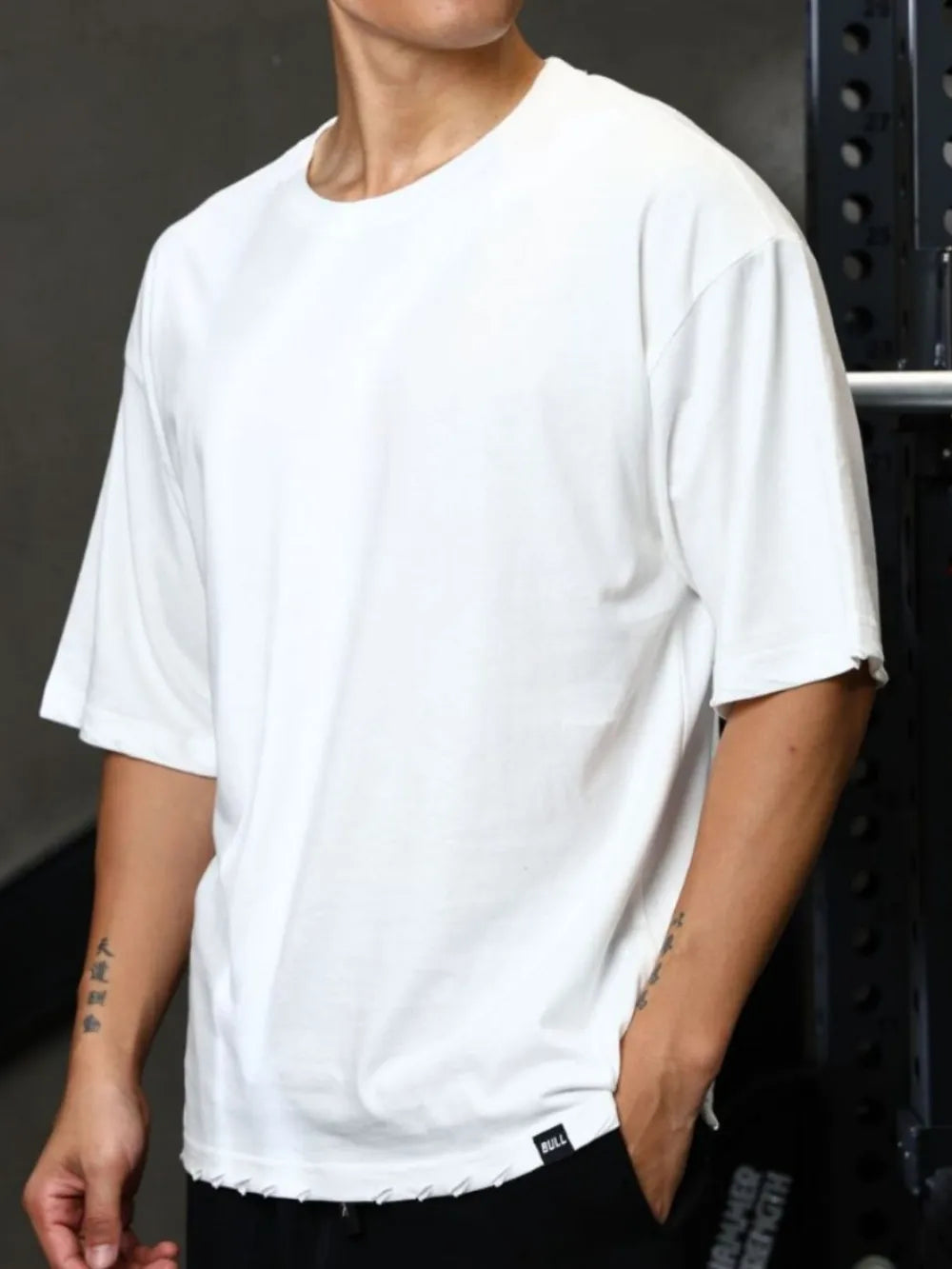 Men's Plus Size Round Neck Half Sleeve T-Shirt Trendsi