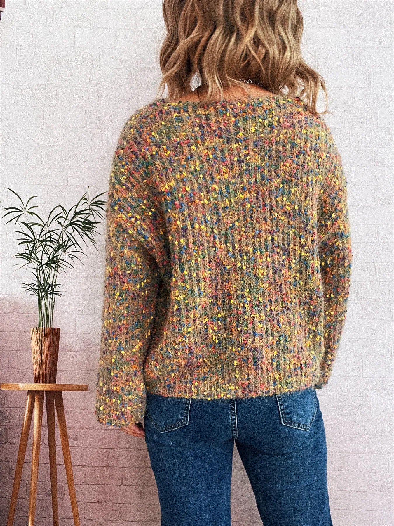 Colorful Long Sleeve Sweater