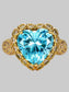 Women 18K Gold-Plated Heart-Shaped Ring nicholesgifts