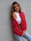 Distressed Drop Shoulder Denim Jacket nicholesgifts