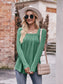 Square Neck Long Sleeve T-Shirt nicholesgifts
