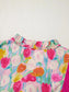 Floral Ruffle Layered Sleeve Blouse nicholesgifts
