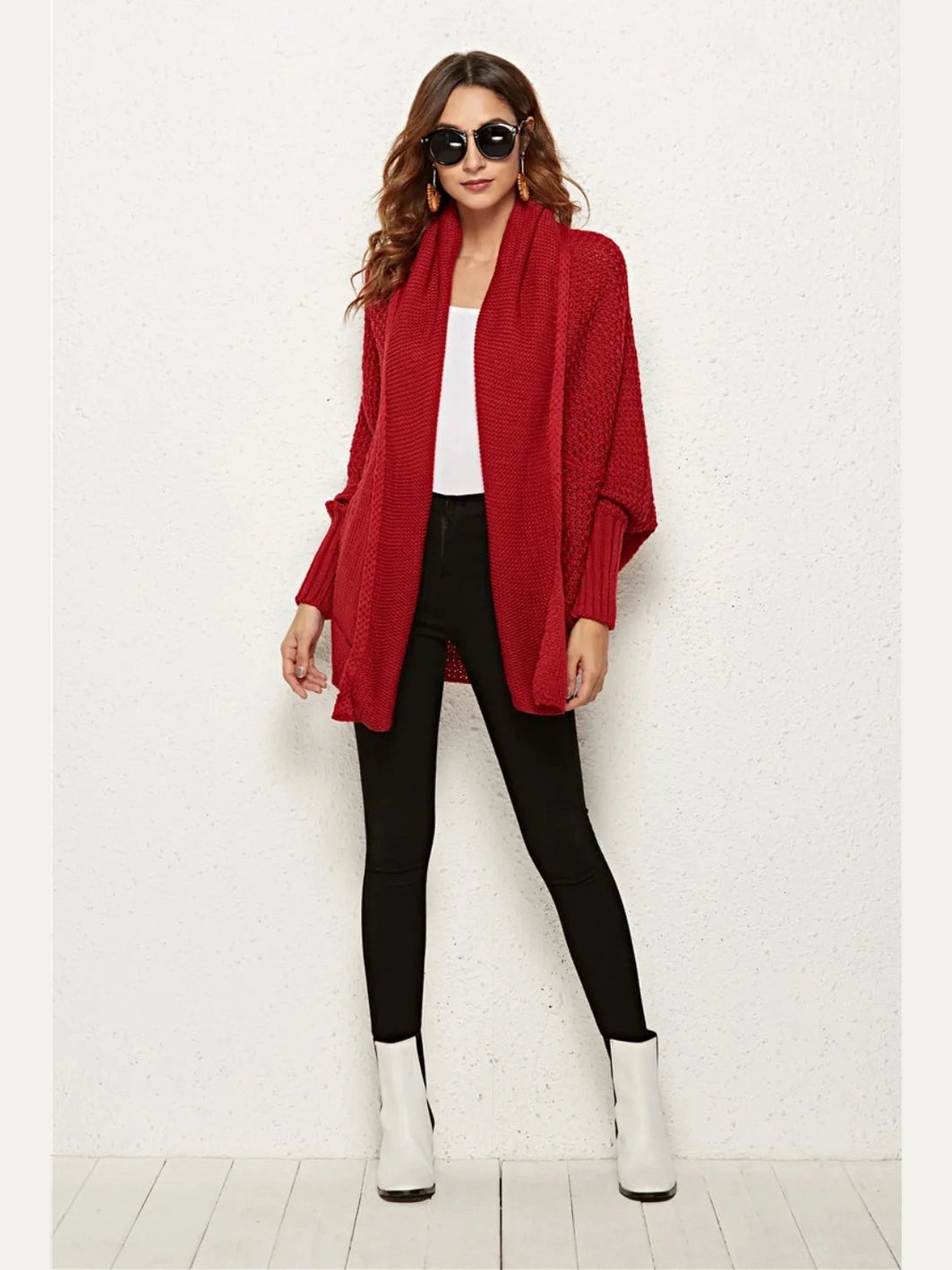 Women Angel Wings Open Front Batwing Sleeve Cardigan nicholesgifts