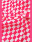 Checkered Button Up Top and Pants Lounge Set nicholesgifts