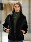 Zip-Up Collared Neck Jacket nicholesgifts
