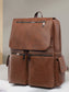 Leather Flapover Backpack Bag nicholesgifts