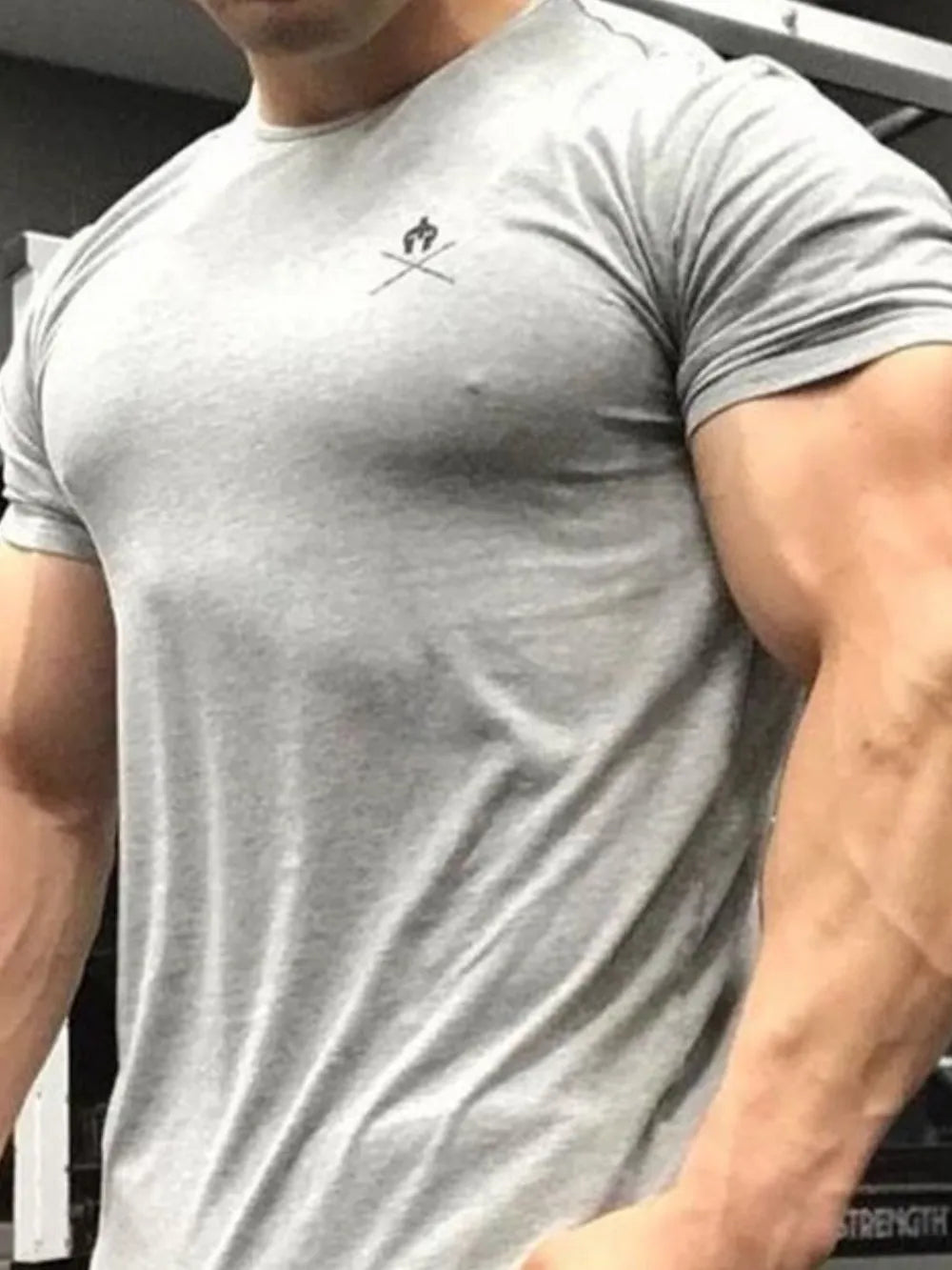 Men's Round Neck Short Sleeve T-Shirt Trendsi