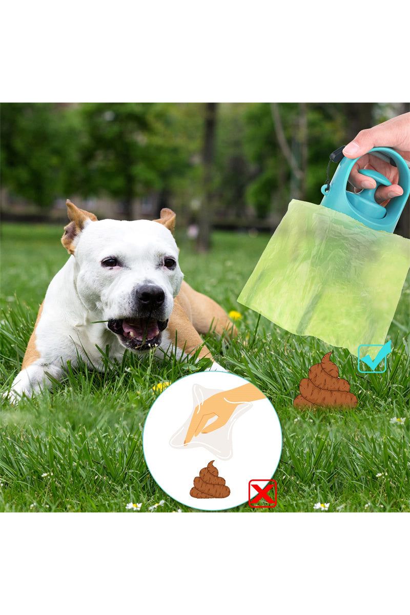 Portable Lightweight Dog Pooper Scooper With Built-in Poop Bag Dispenser Eight-c nicholesgifts