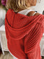 Openwork Hooded Long Sleeve Sweater nicholesgifts