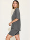WomeBasic Bae Full Size V-Neck Drop Shoulder Short Sleeve T-Shirt and Shorts Set nicholesgifts