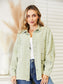 Distressed Raw Hem Denim Jacket nicholesgifts
