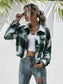 Ivy Lane Plaid Dropped Shoulder Shirt Jacket nicholesgifts