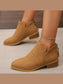 Women Point Toe Block Heels Boots nicholesgifts