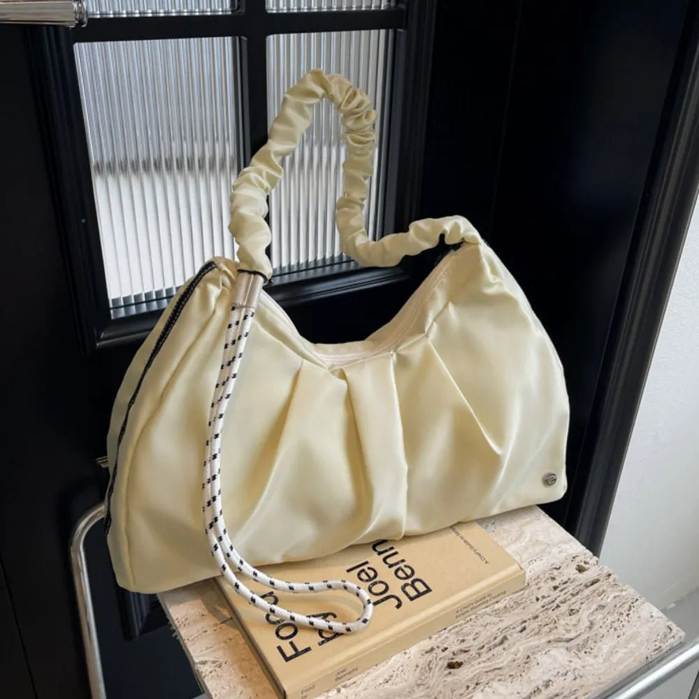 Ruched Large Tote Bag Trendsi