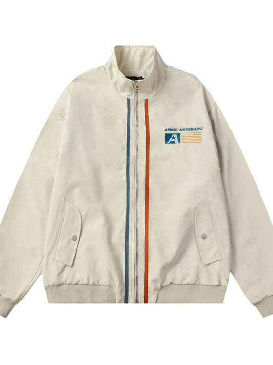 Men's Striped Long Sleeve Jacket Trendsi