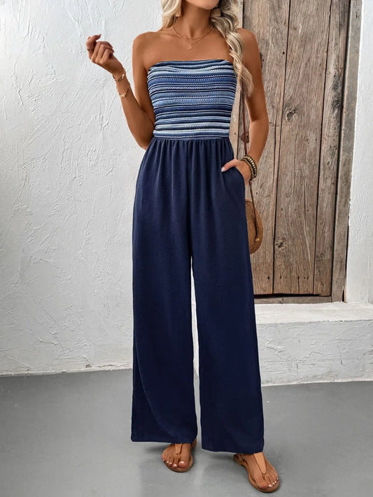 Tube Wide Leg Jumpsuit nicholesgifts